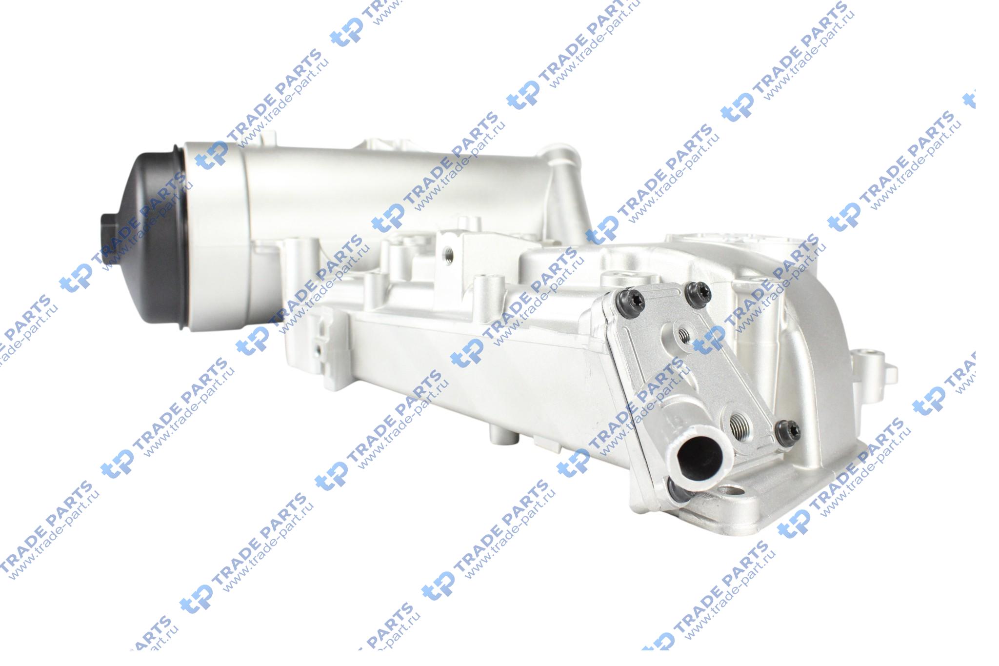 Реальная фотография корпус масляного радиатора mb om 501/502 la