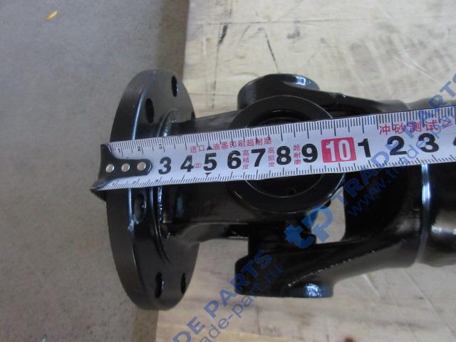 Реальная фотография вал карданный передний sdlg lg952 l-1000мм, фланец 8 отв * 12 отверстий