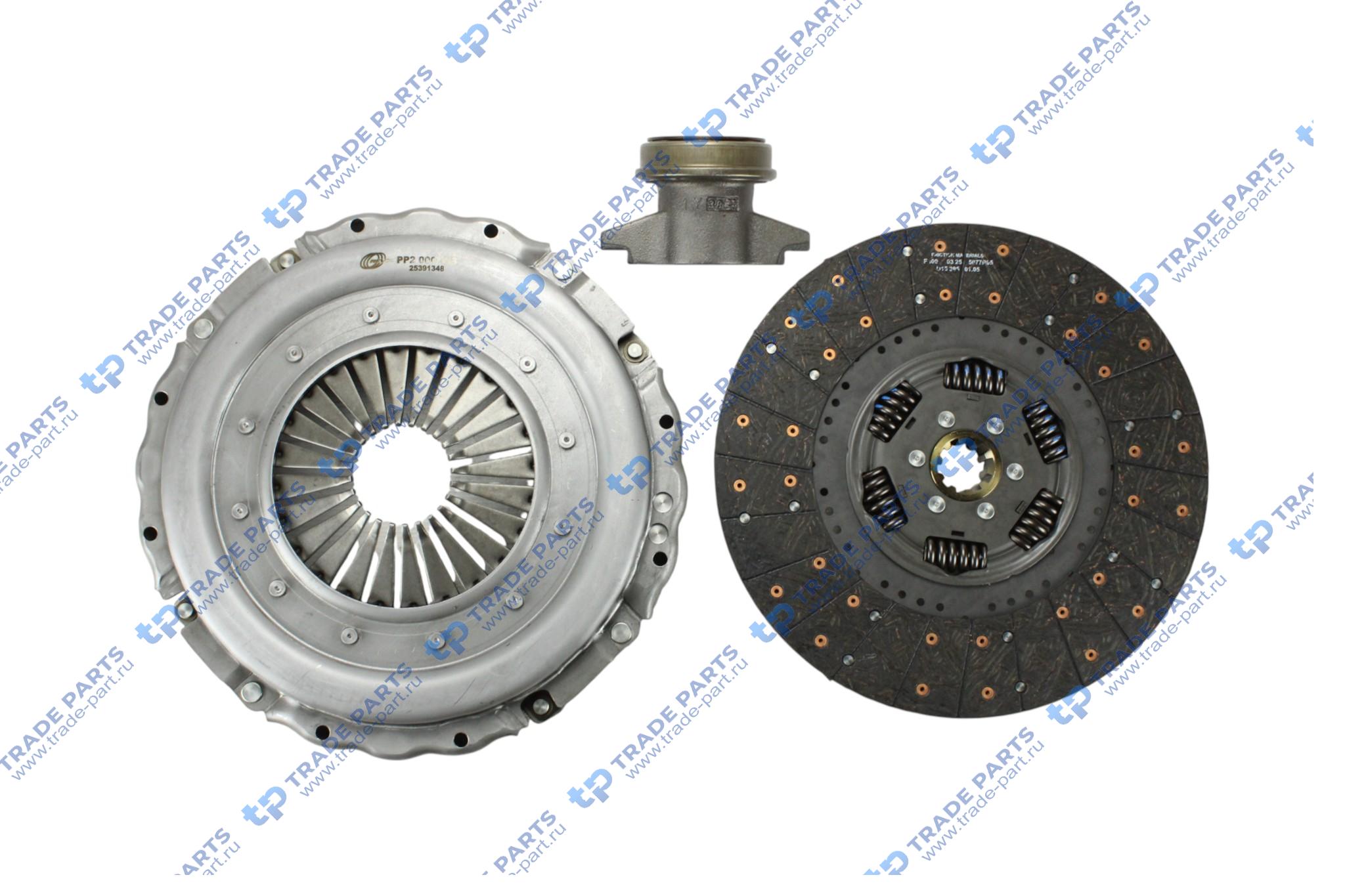 Реальная фотография комплект сцепления ford cargo ecotorq 7,3 zf 9s109 395 mm.