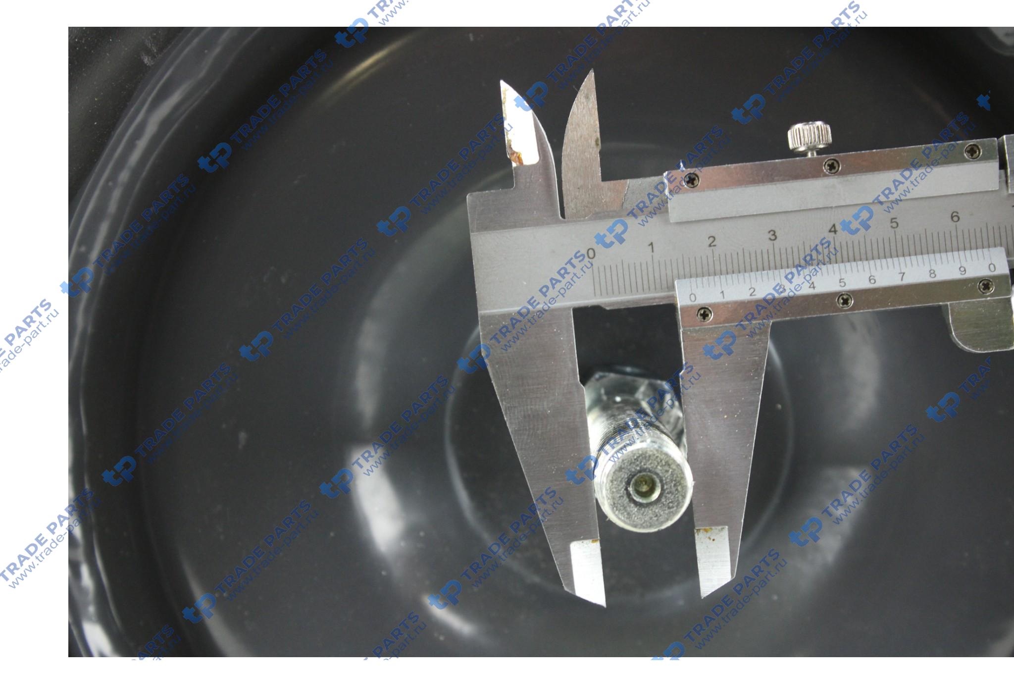 Реальная фотография пневморессора scania r series (металлический стакан) (2 штыря d=12мм, 1 отв. м16х1.5мм)