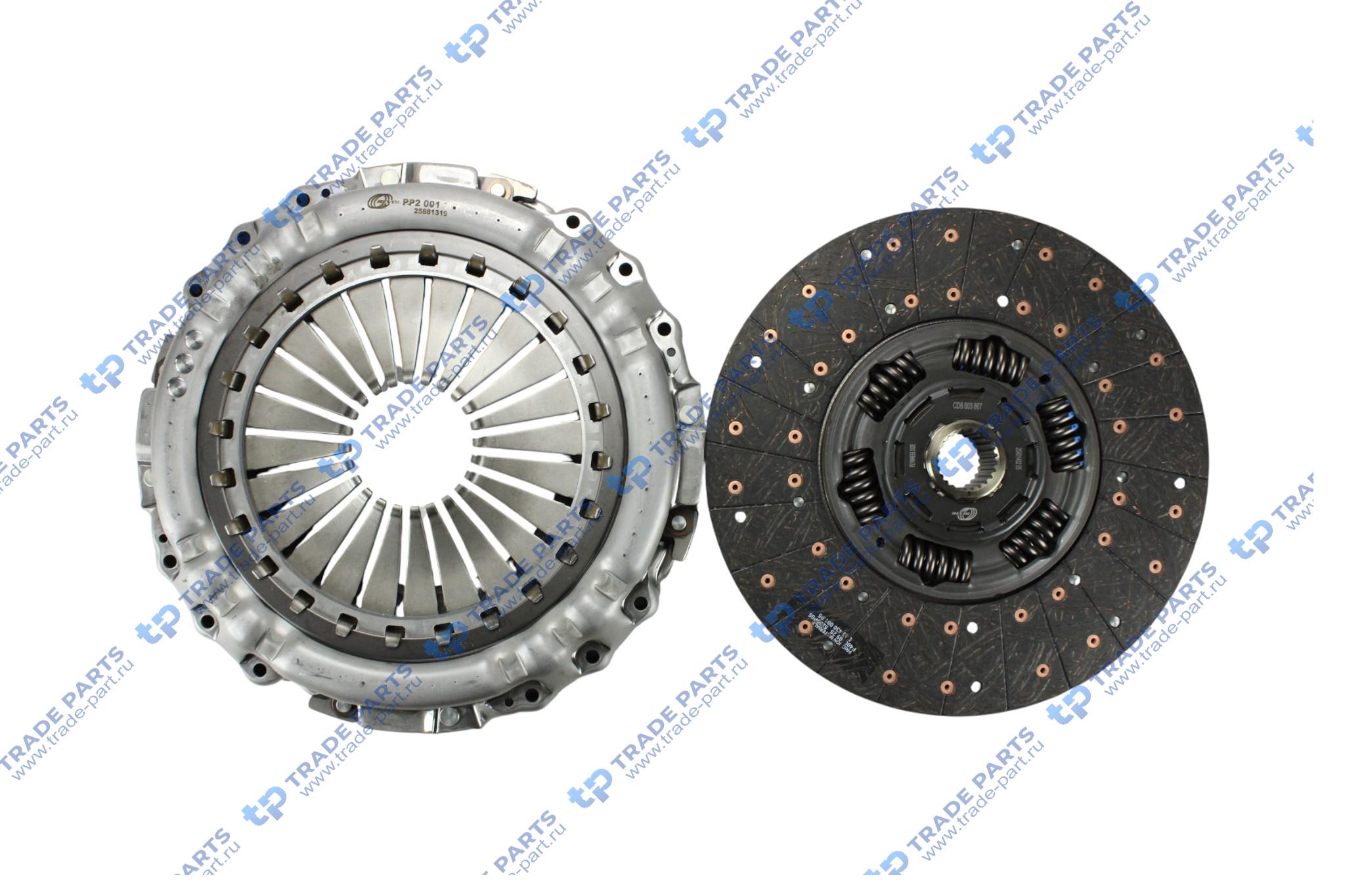 Реальная фотография комплект сцепления без выжимного renault premium kerax