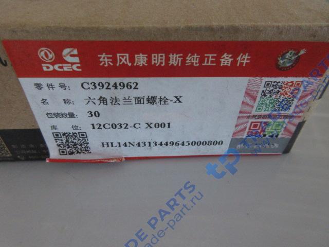 Реальная фотография болт крепления крышки картера шестерен распределительного вала m8*1.25*16 качество о