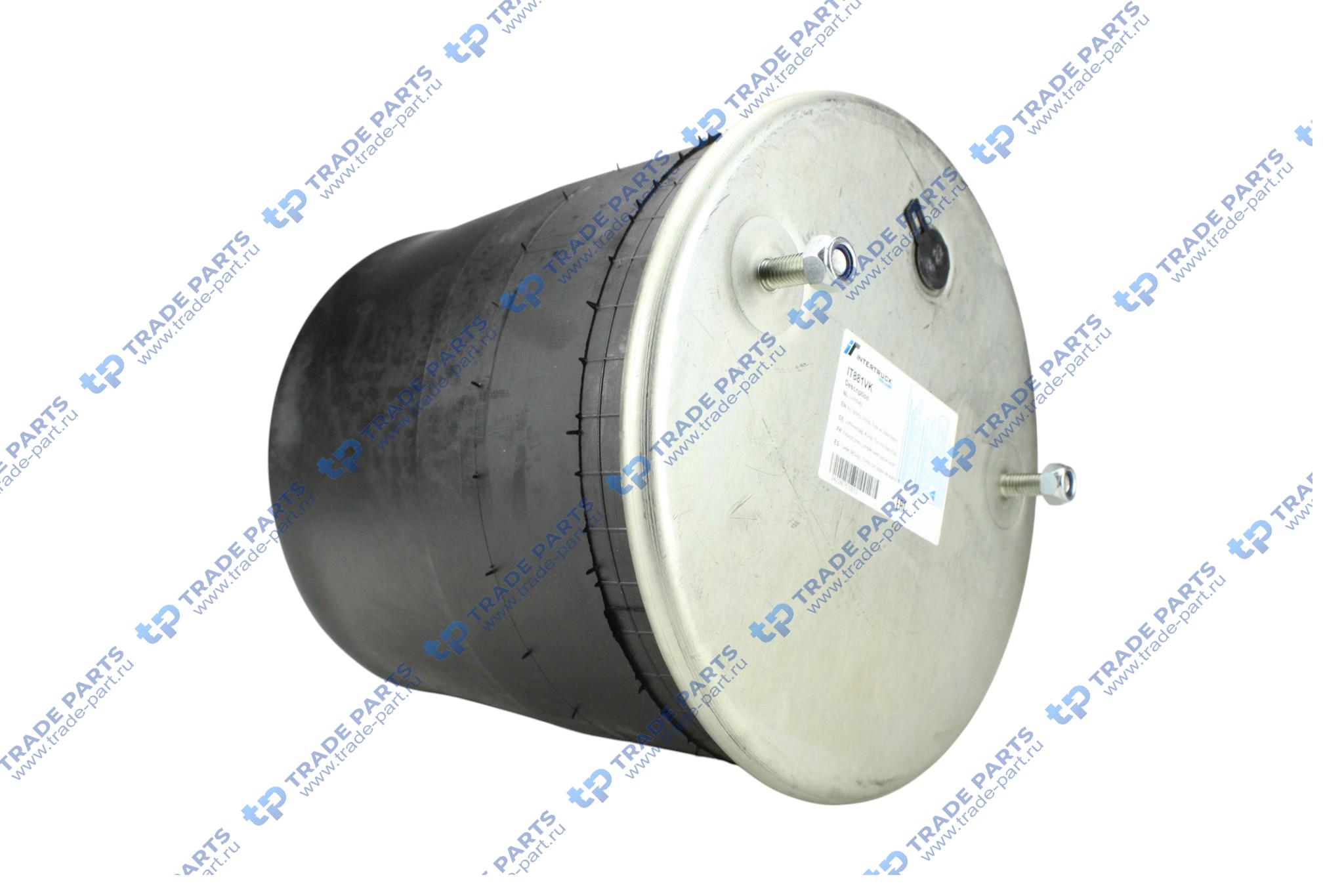 Реальная фотография пневмобаллон bpw 36 в сборе (металл. стакан)