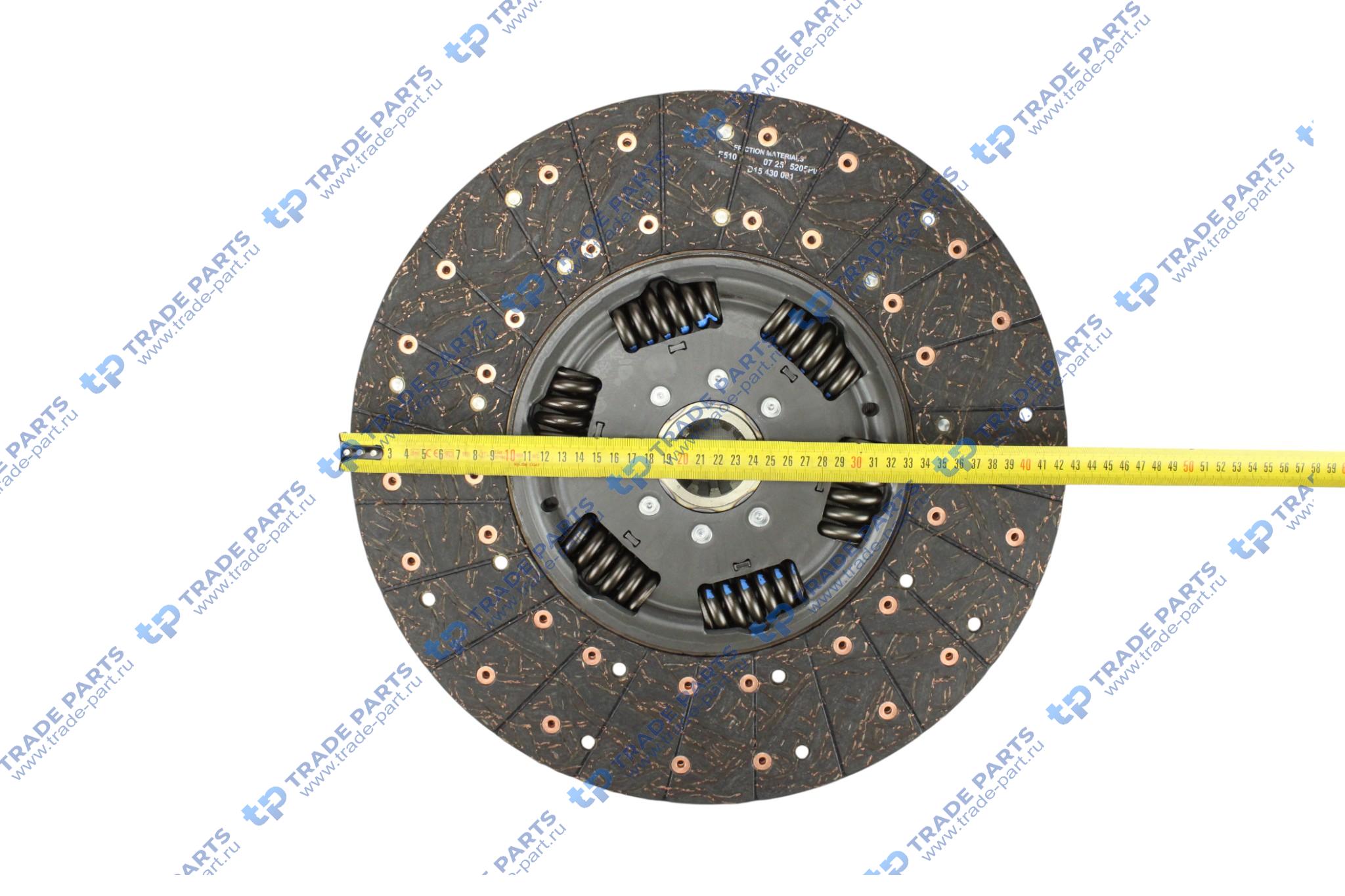 Реальная фотография диск сцепления ford cargo ecotorq 9,0 zf 9s1310 430 mm.