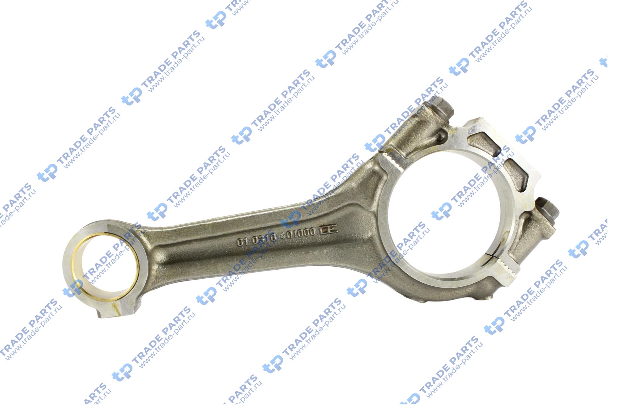 Реальная фотография шатун r 4/6 d97/97,5 без гаек, зубчатый замок mb om401la eu/441a/la