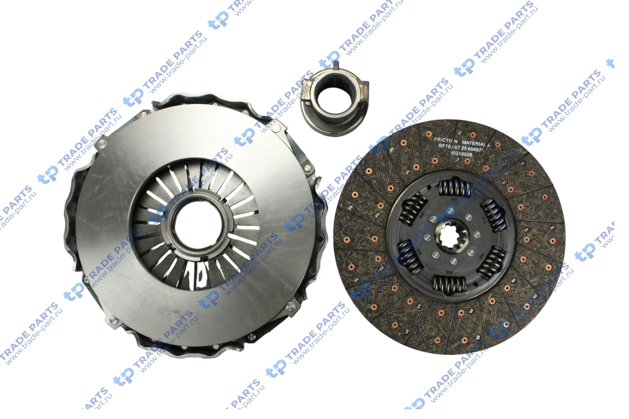 Реальная фотография комплект сцепления man tga d2066,d2866 zf as-tronic amt 430 mm.