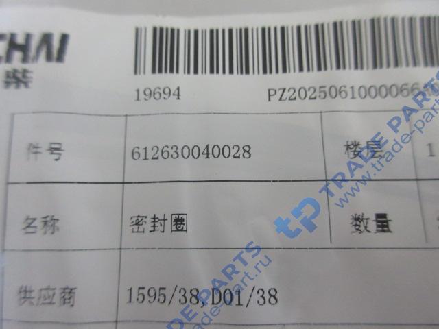 Реальная фотография кольцо уплотнительное толкателя wp12 x3000