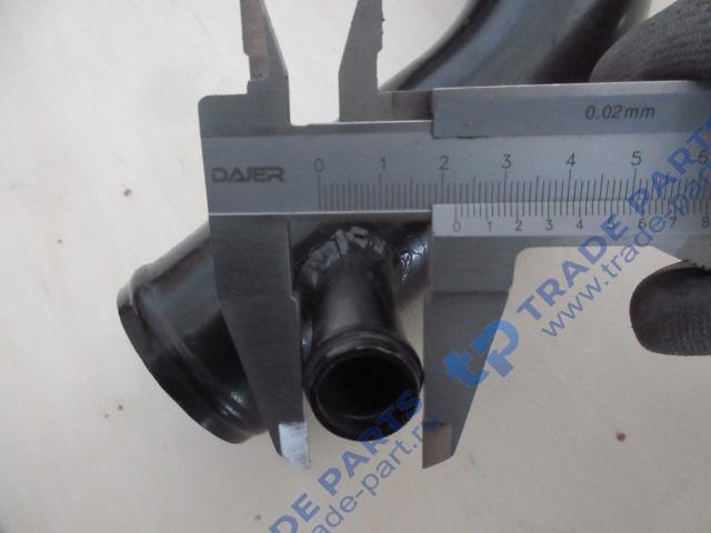 Реальная фотография патрубок радиатора нижний сливной shacman x6000 качество о