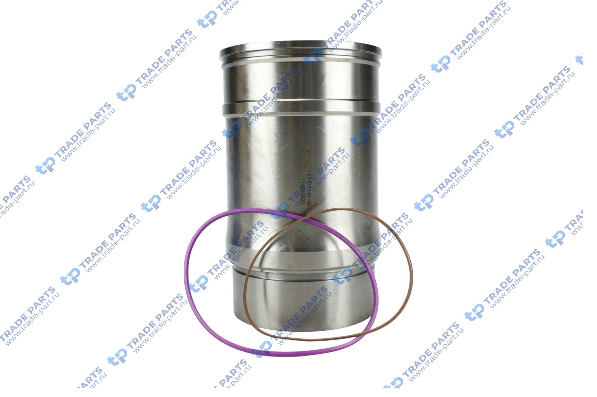 Реальная фотография гильза цилиндра a=142 c=159 l=257 h+f=9,95 (с упл. кольцами) mb om 471 la без огнеупорного кольца