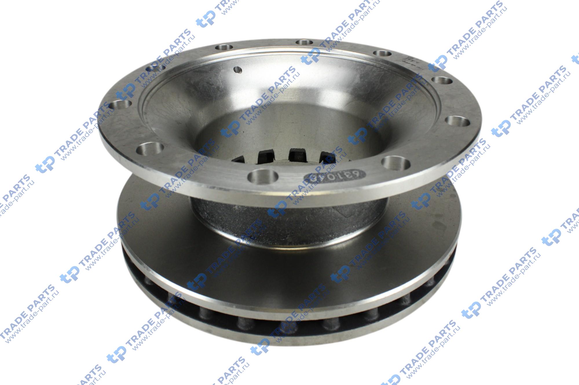 Реальная фотография диск тормозной bpw ось ecoplus 377х45х160 пр-во турция
