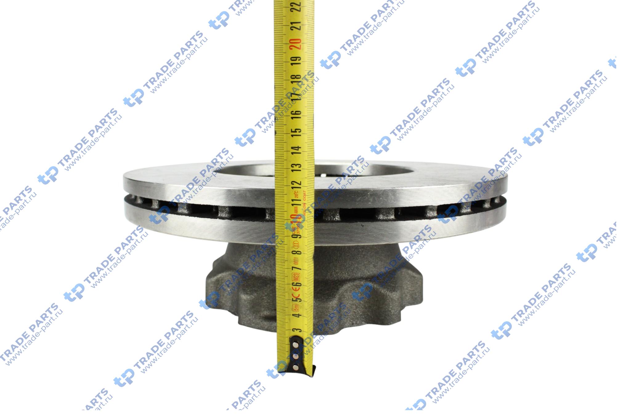 Реальная фотография диск тормозной 335*176*34 man l2000/tgl пр-во турция