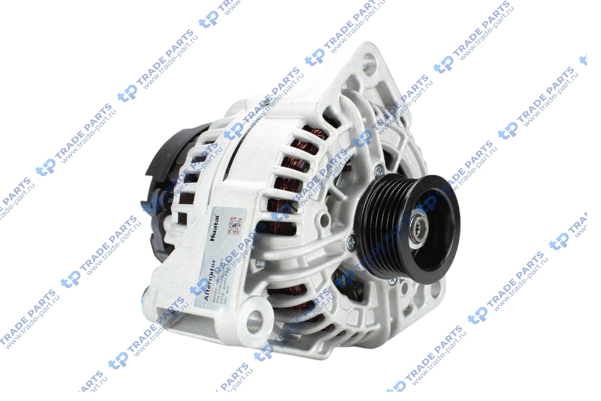 Реальная фотография генератор 28v  80a  6pk shaanxi x3000  wp12 huatai