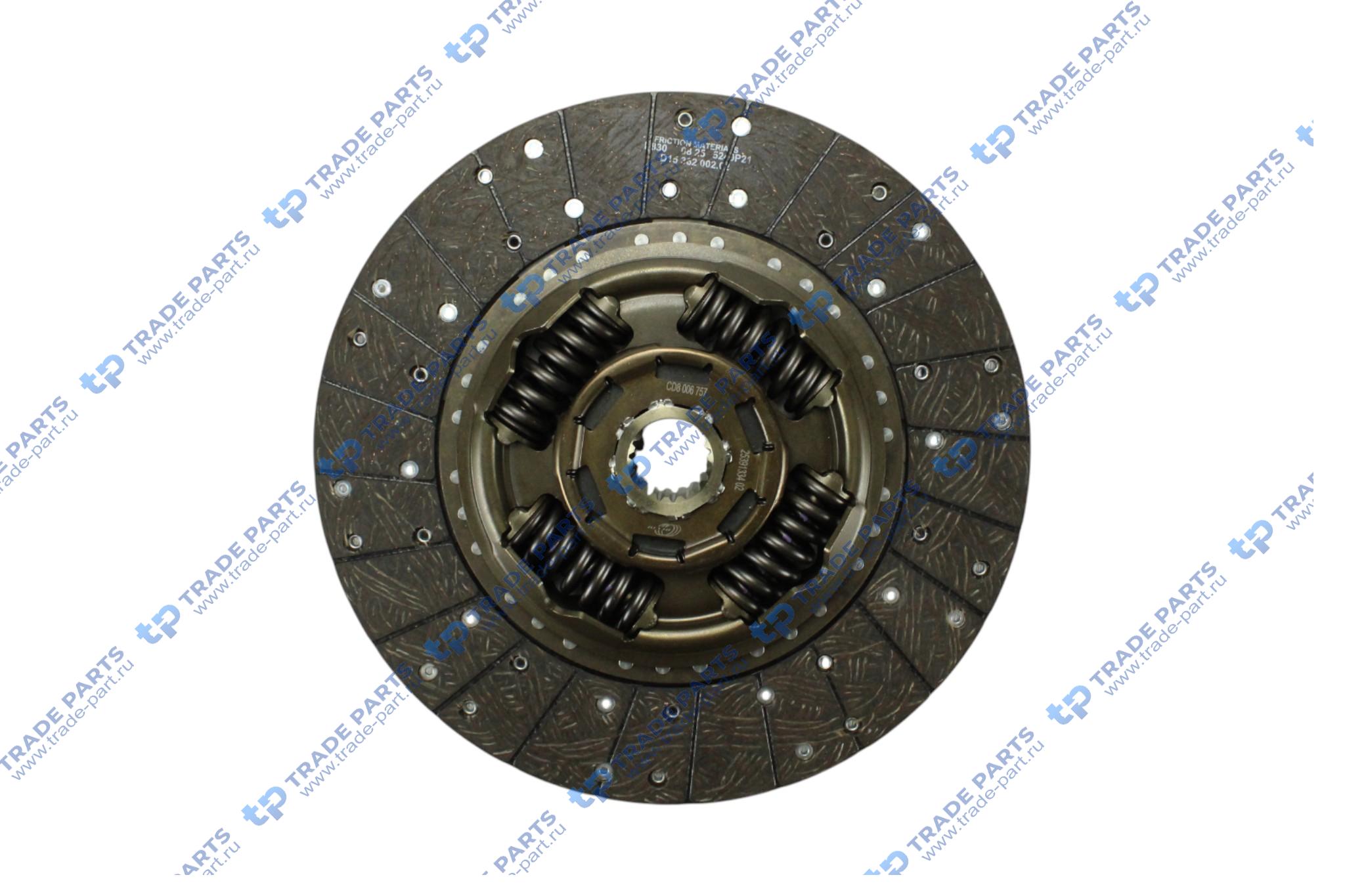 Реальная фотография диск сцепления mb om934 g71-6, g90-6 362mm.