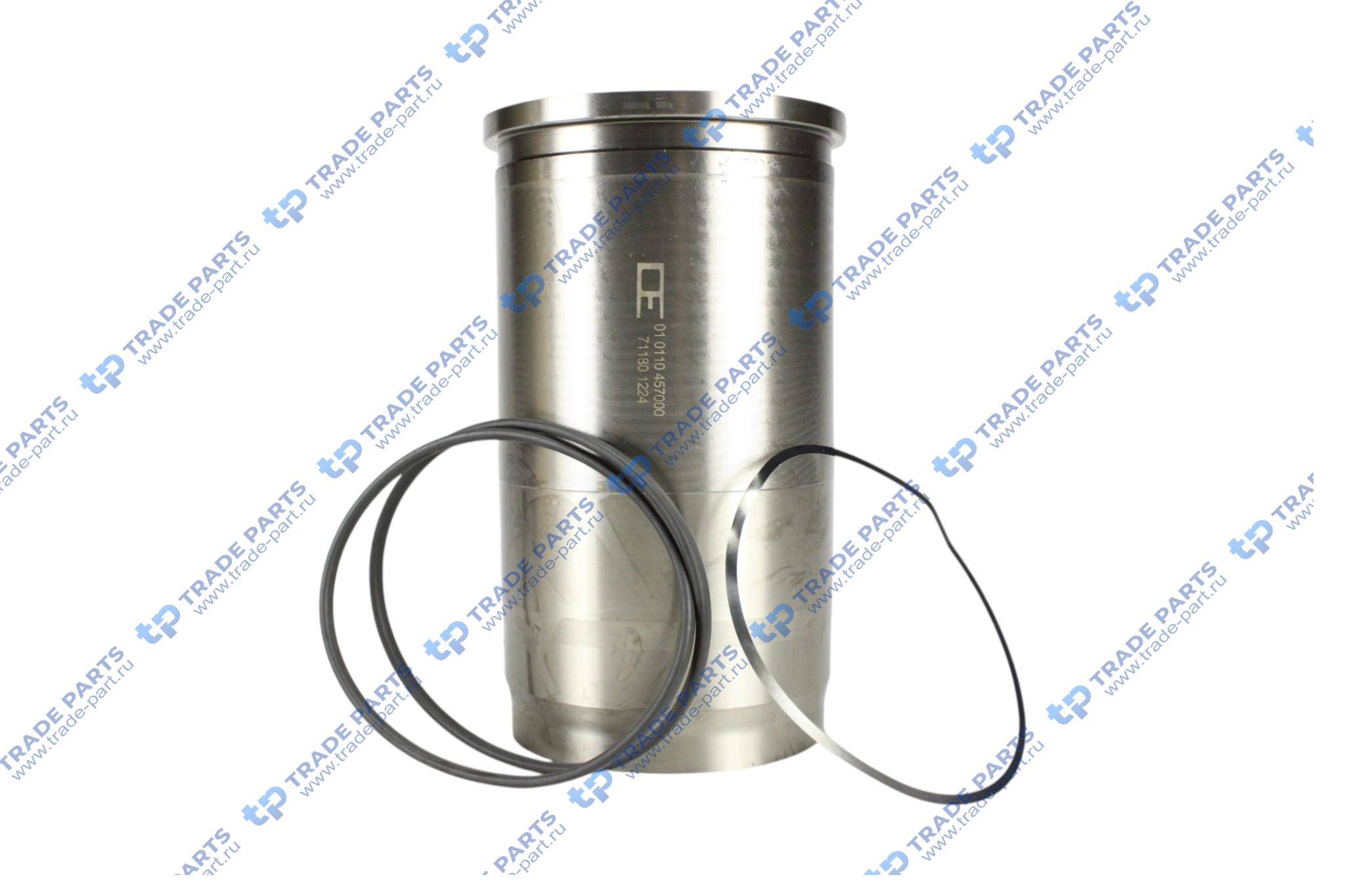 Реальная фотография гильза цилиндра a=144,5 c=155,5 l=266 h+f=10,12+1,1 (с упл. кольцами) mb om 457 la/hla