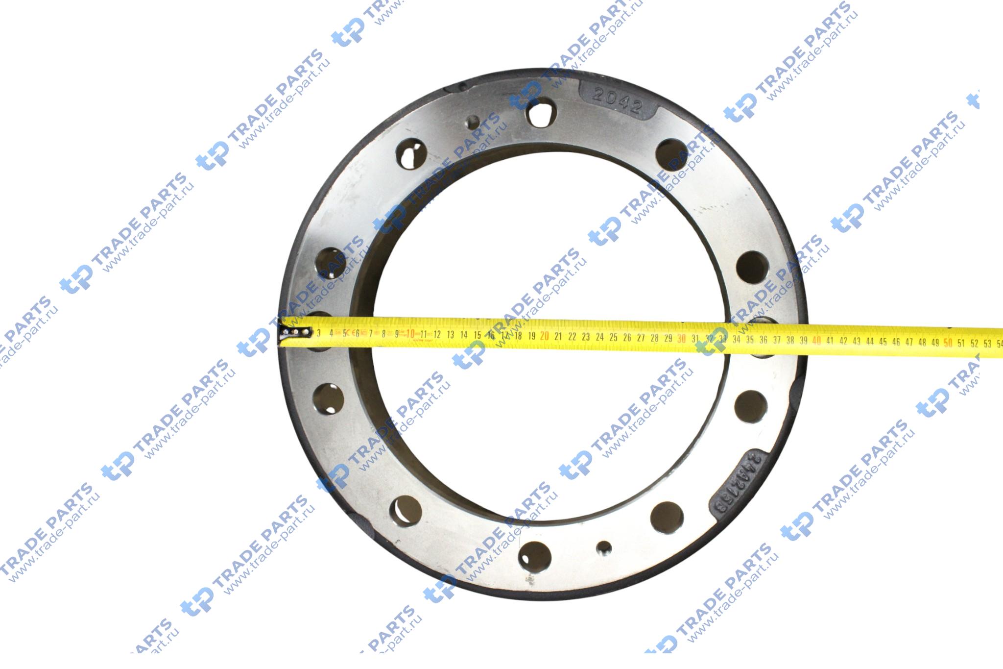 Реальная фотография барабан тормозной! 420x213 h=287.5 d=285/335 n10x24 daf пр-во турция