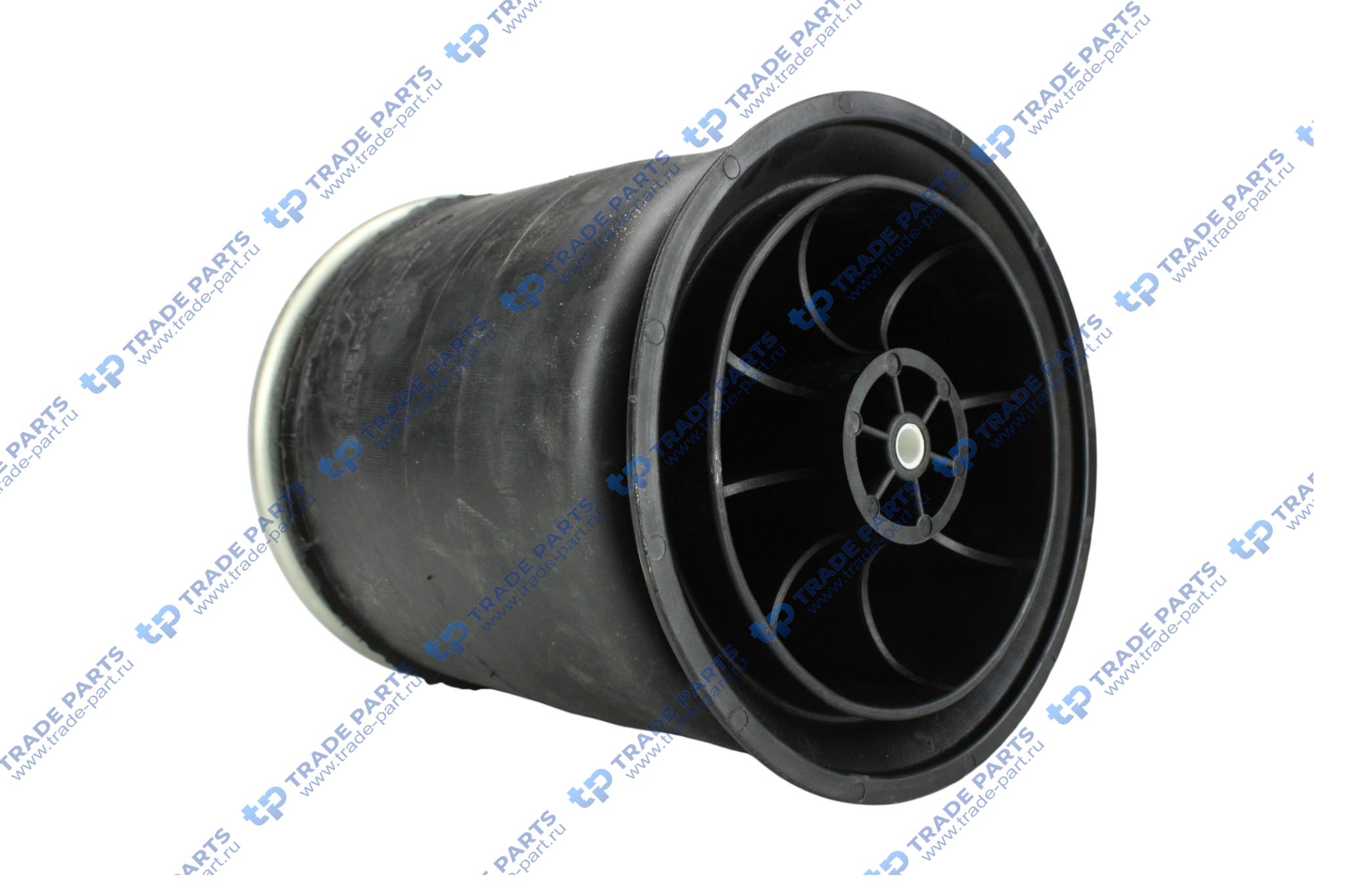 Реальная фотография рессора пневматическая со стаканом; (2 отв. возд. / 1 отв.); без ограничителя; schmitz trailer