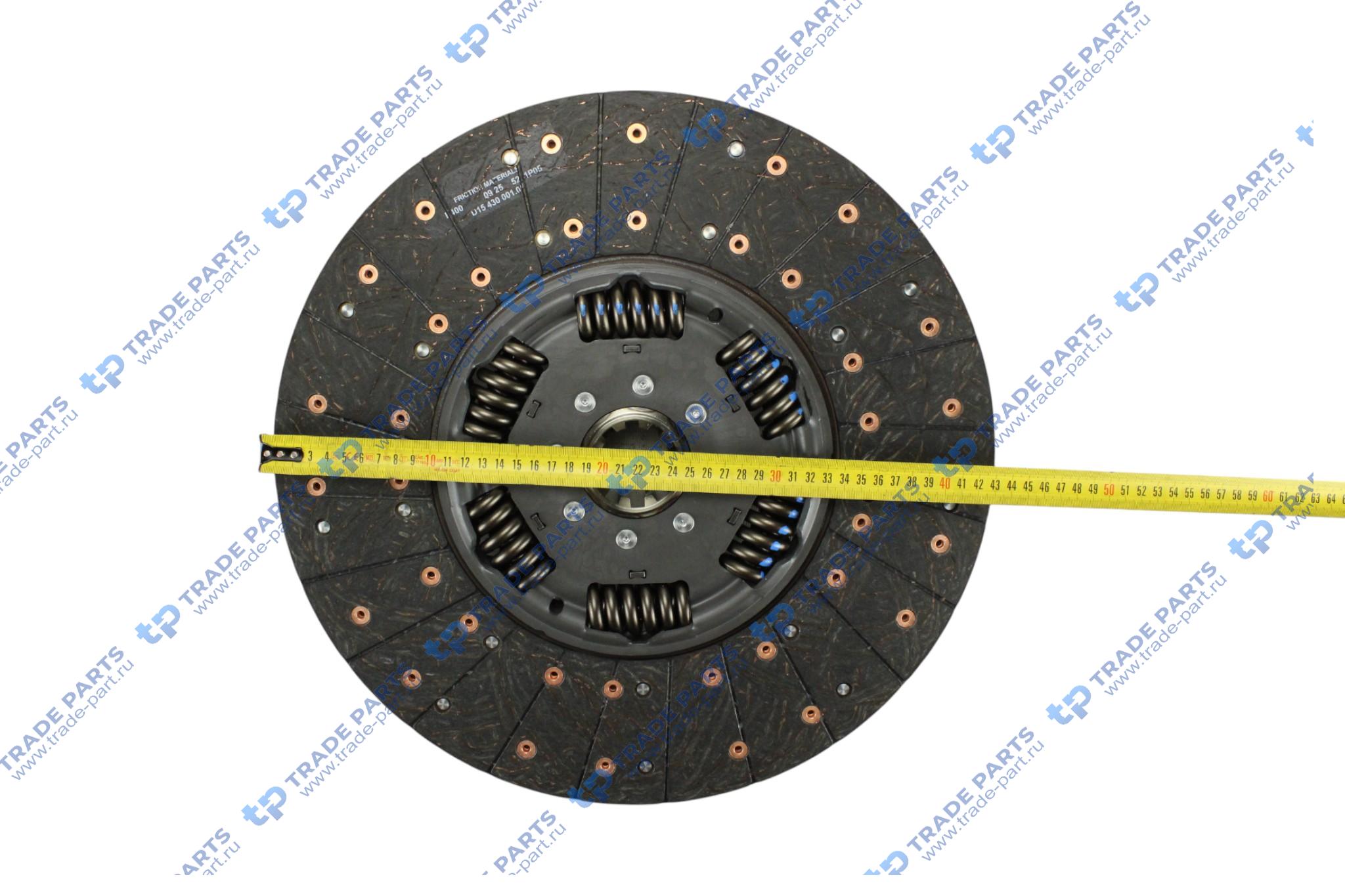 Реальная фотография комплект сцепления ford cargo fpt cursor 10,3 zf 12as2130 td amt 430mm.