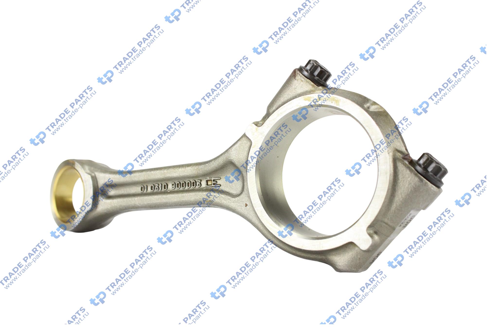 Реальная фотография шатун r4/6 d102 трапецевидный [d=42 d=75 l=215]