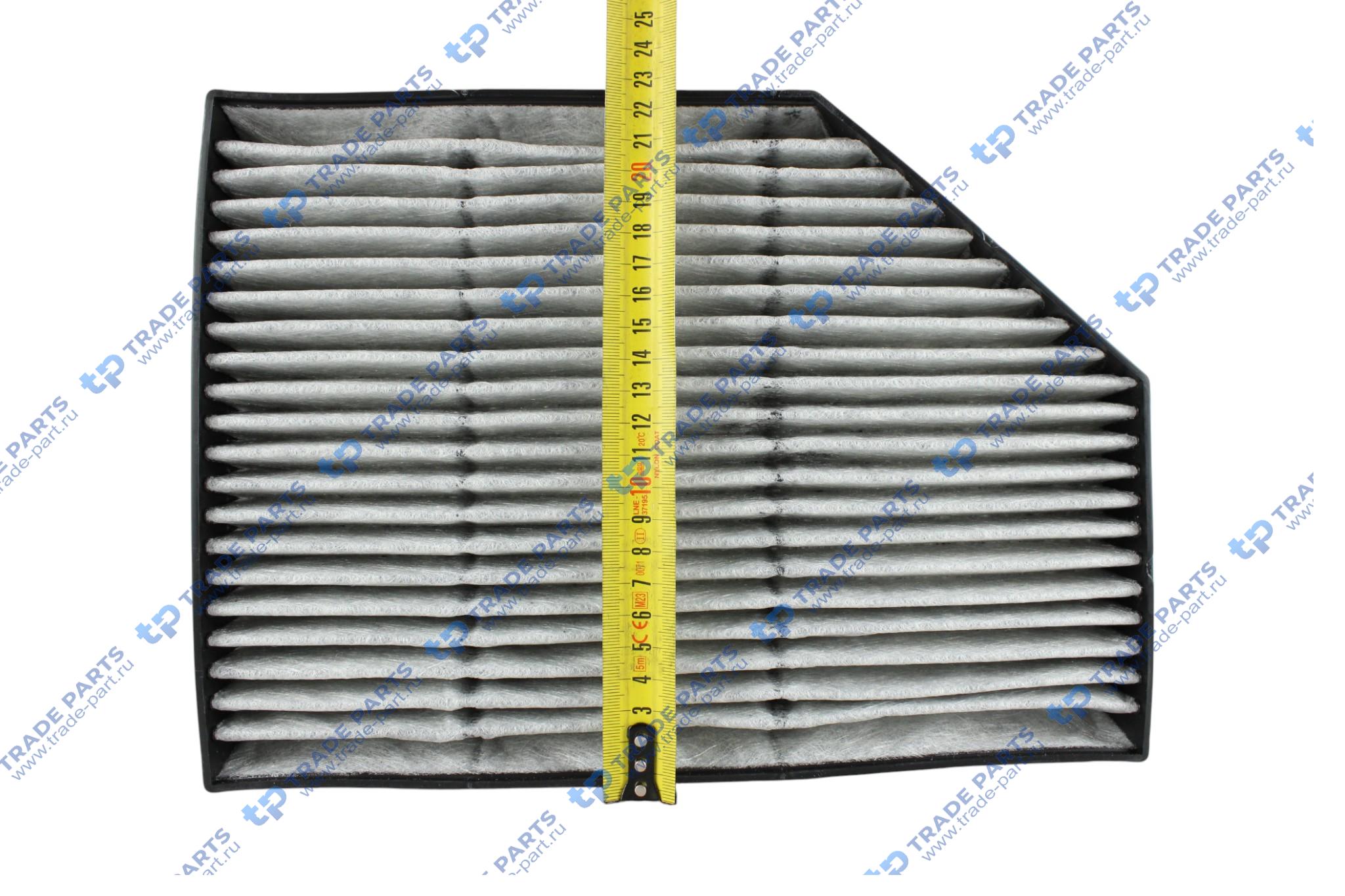 Реальная фотография фильтр воздушный салона угольн. l=226 mm, b=312 mm, h=37,5 mm\ mb actros mp4