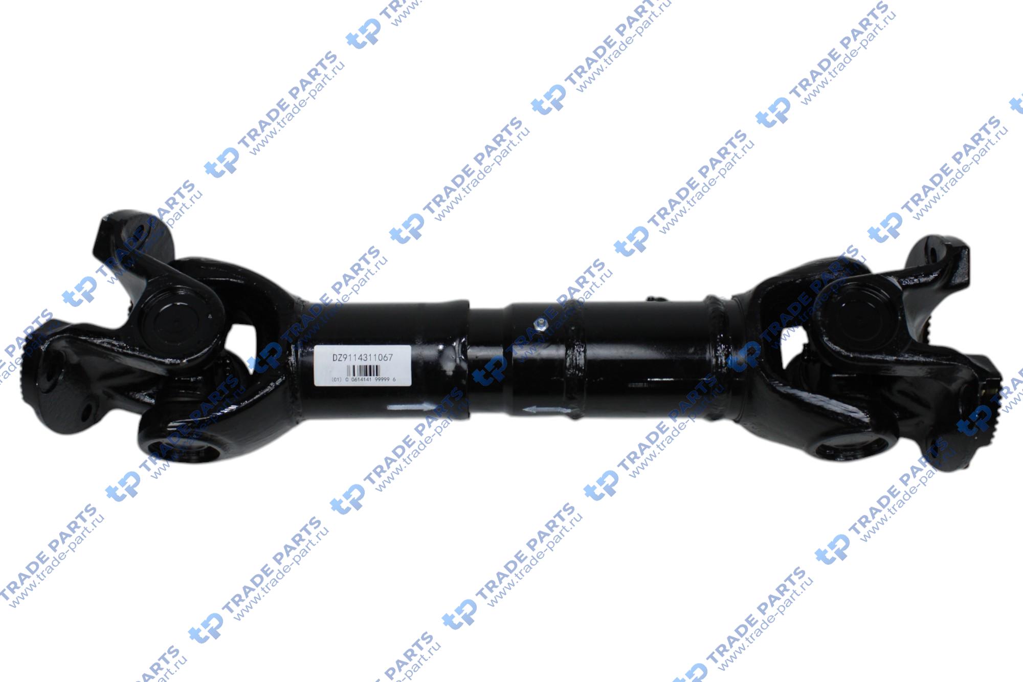 Вал карданный межосевой L=670 фланцы 180x4x52 SHAANXI DZ9114311067