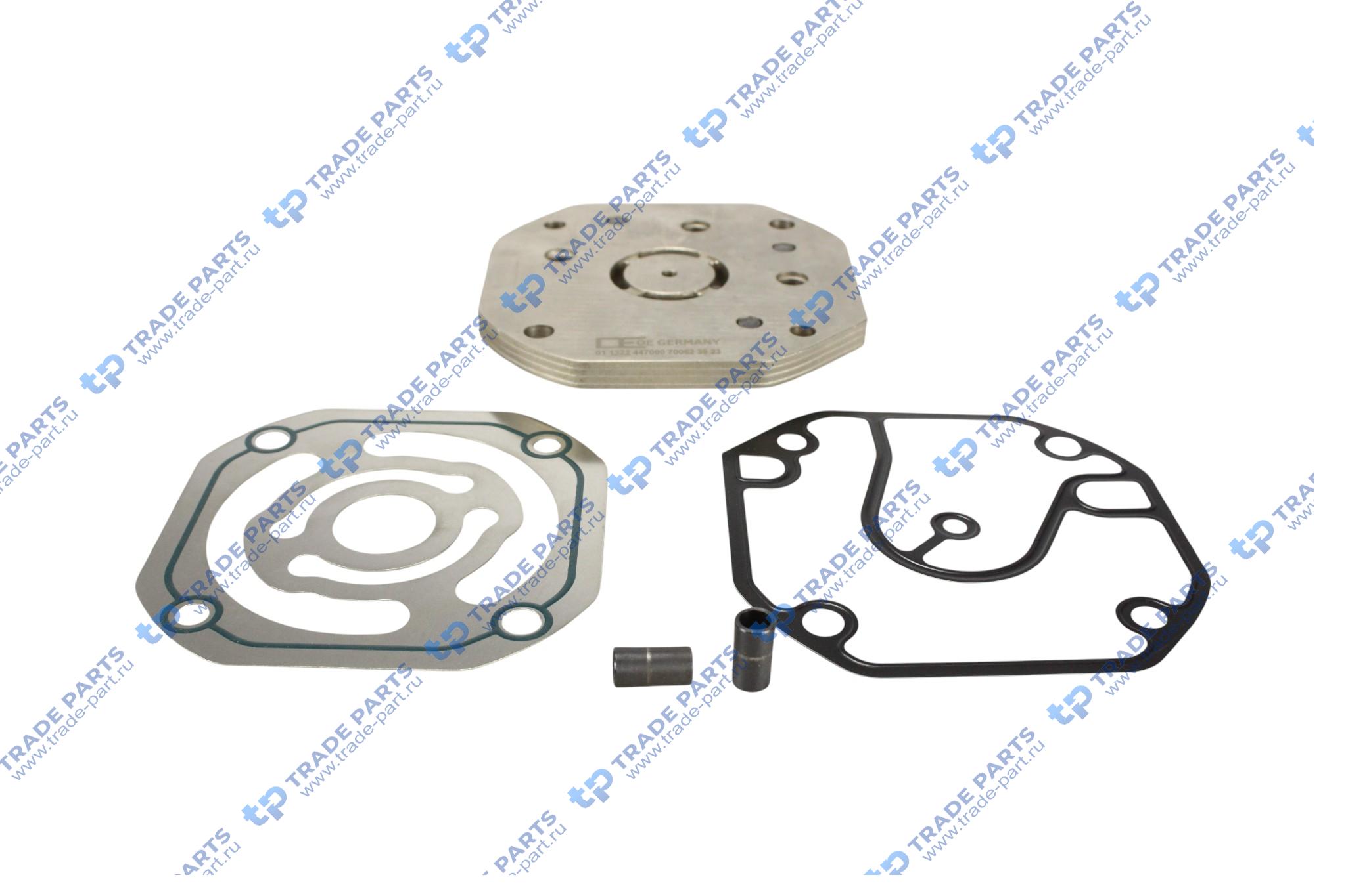 Реальная фотография ремкомплект компрессора с платой клапанов mercedes om 447 (447 130 28 15)