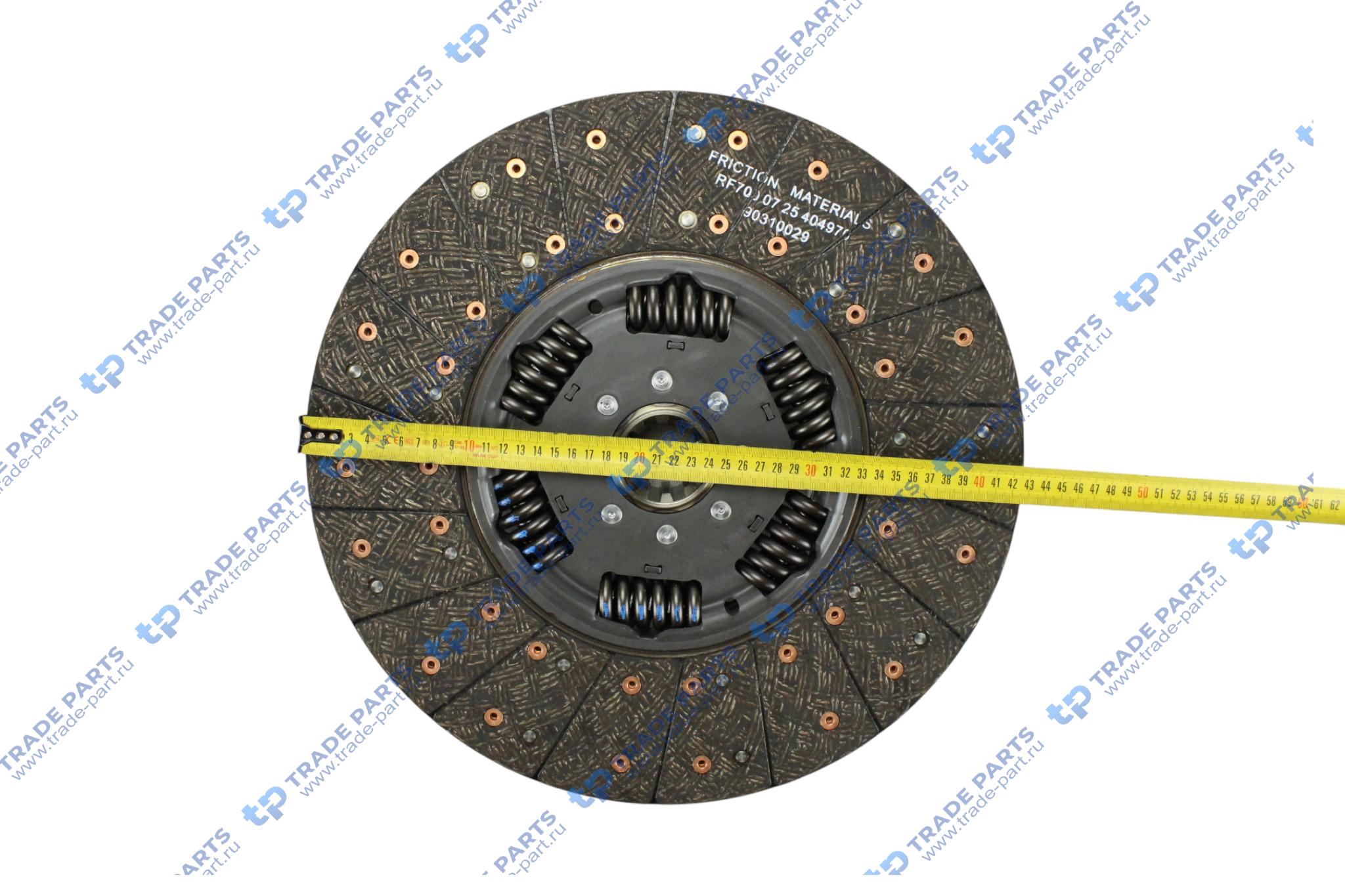 Реальная фотография комплект сцепления man tgs, tgx zf as-tronic amt 430 mm.