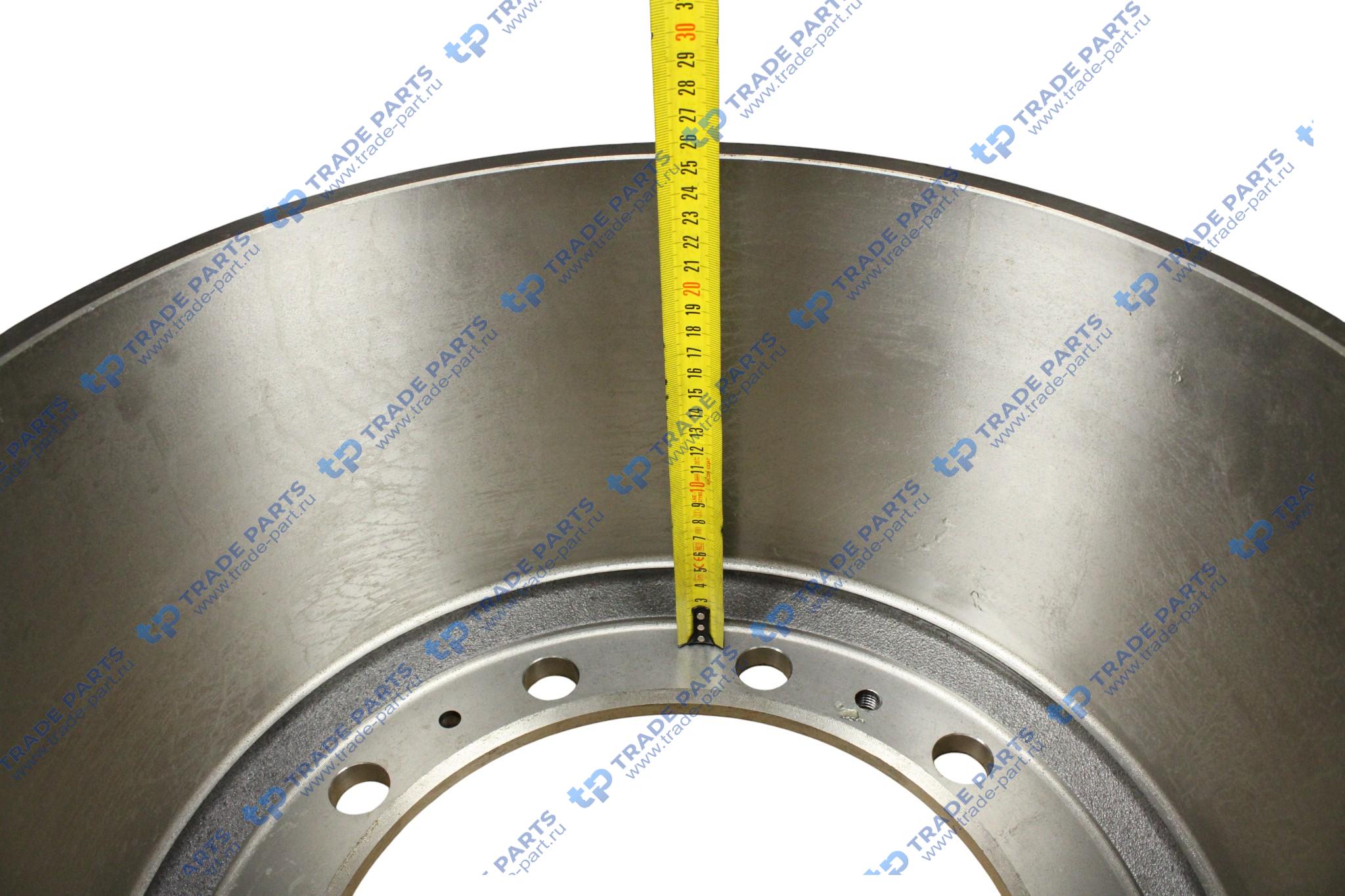 Реальная фотография барабан тормозной 419x203/211 h=256.2 d=288/335 n10x26 fruehauf пр-во турция