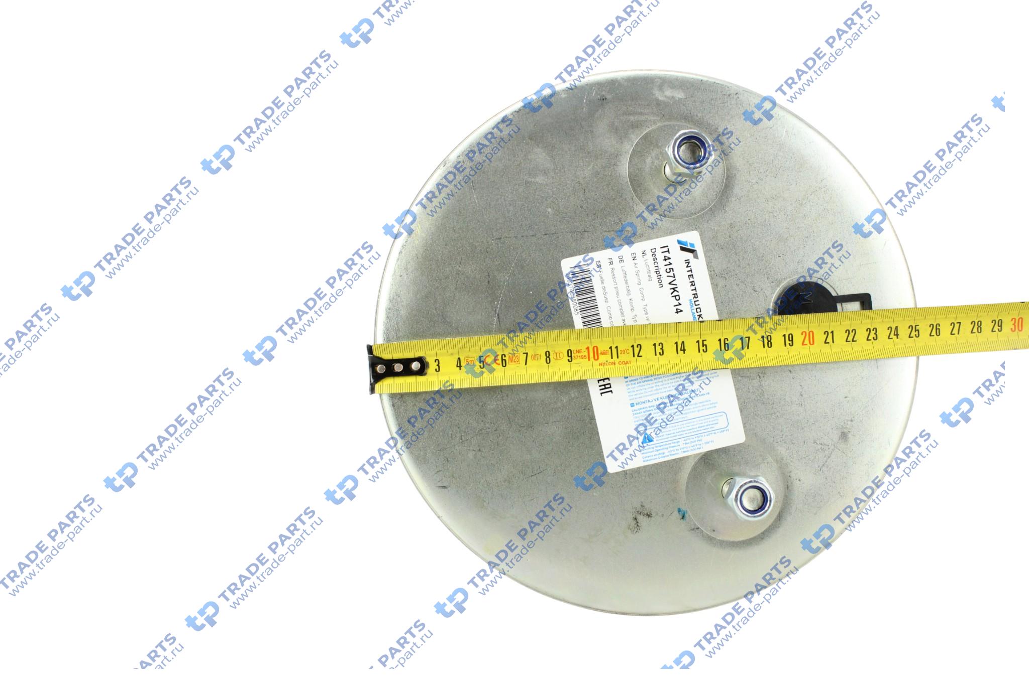 Реальная фотография пневморессора со стаканом (пластик) 2шп.-m12 + 1шп.-штуц.-m22