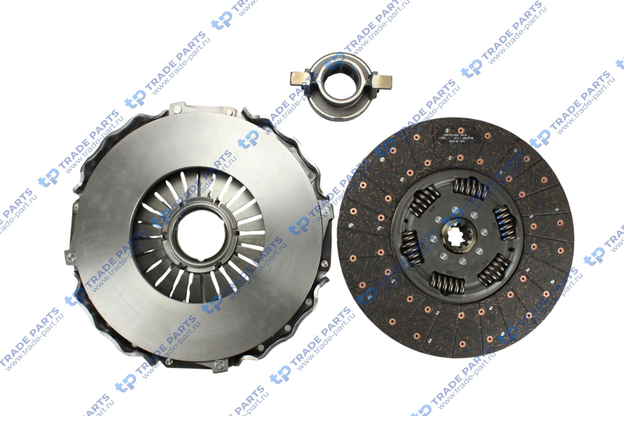 Реальная фотография комплект сцепления ford cargo ecotorq 9,0 zf 9s1310 430 mm.