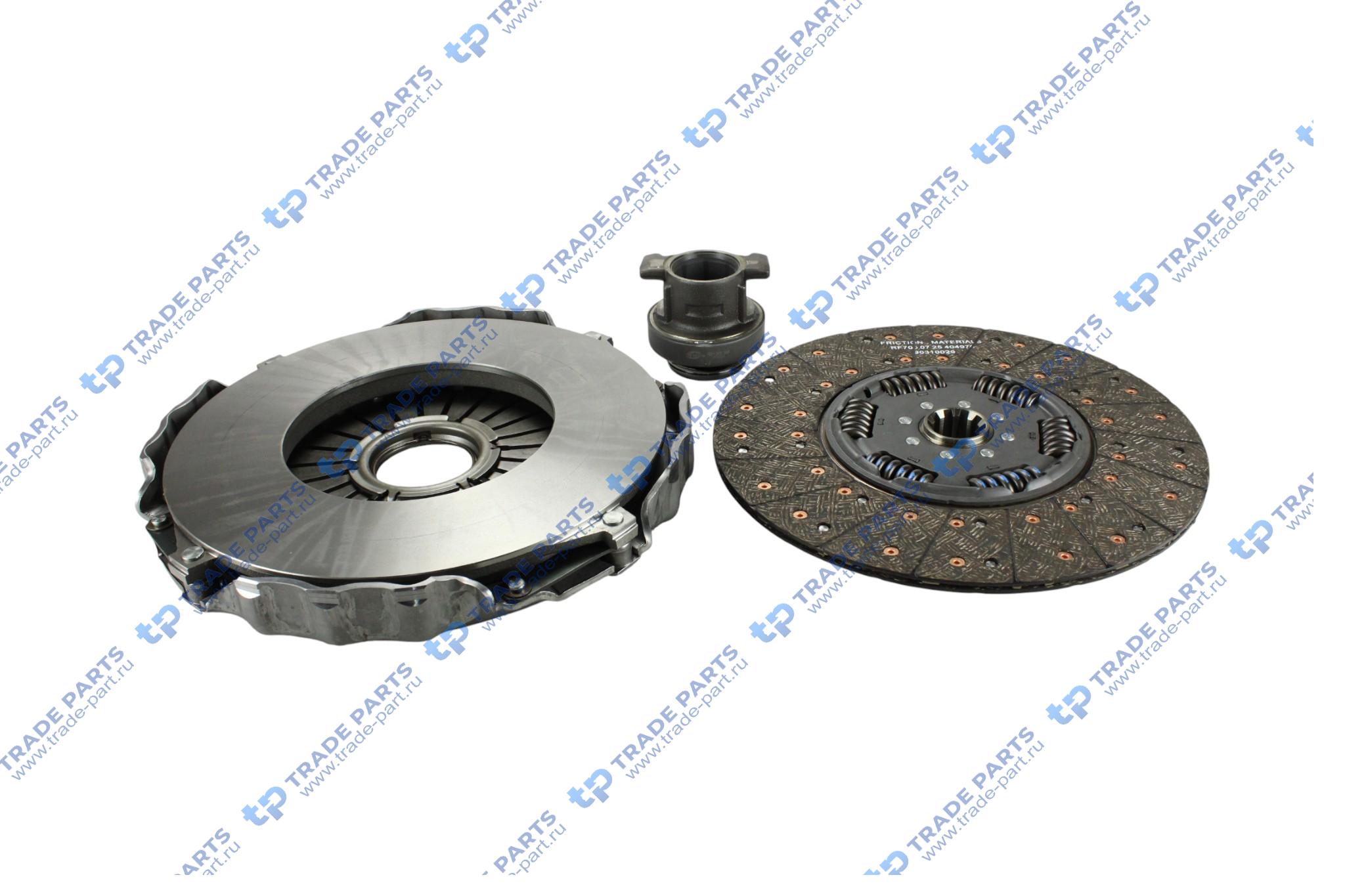 Реальная фотография комплект сцепления man tgs, tgx zf as-tronic amt 430 mm.