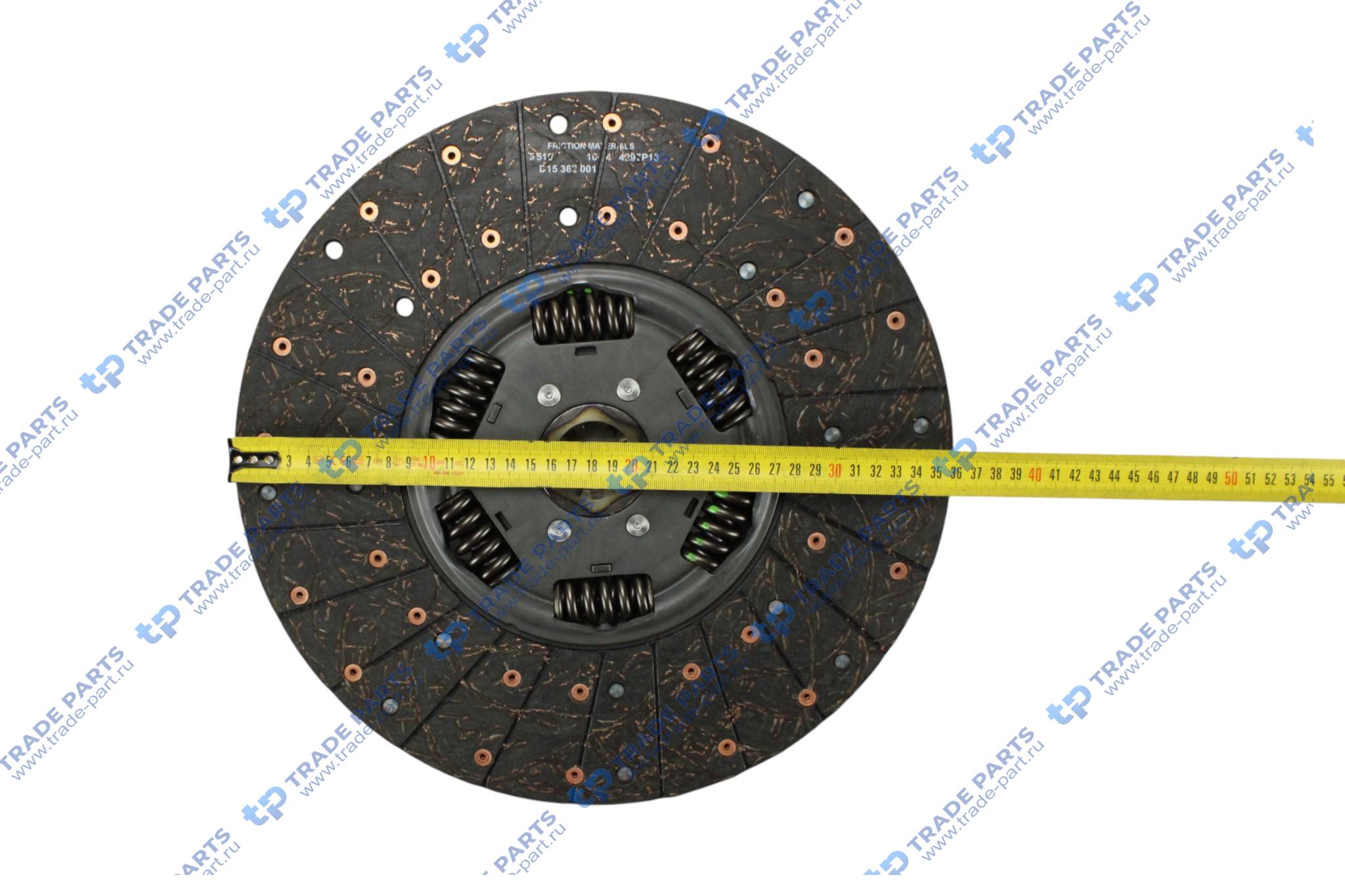 Реальная фотография комплект сцепления без выжимного man tgl d0834lfl zf 6s-850, zf 6as-850 362mm.