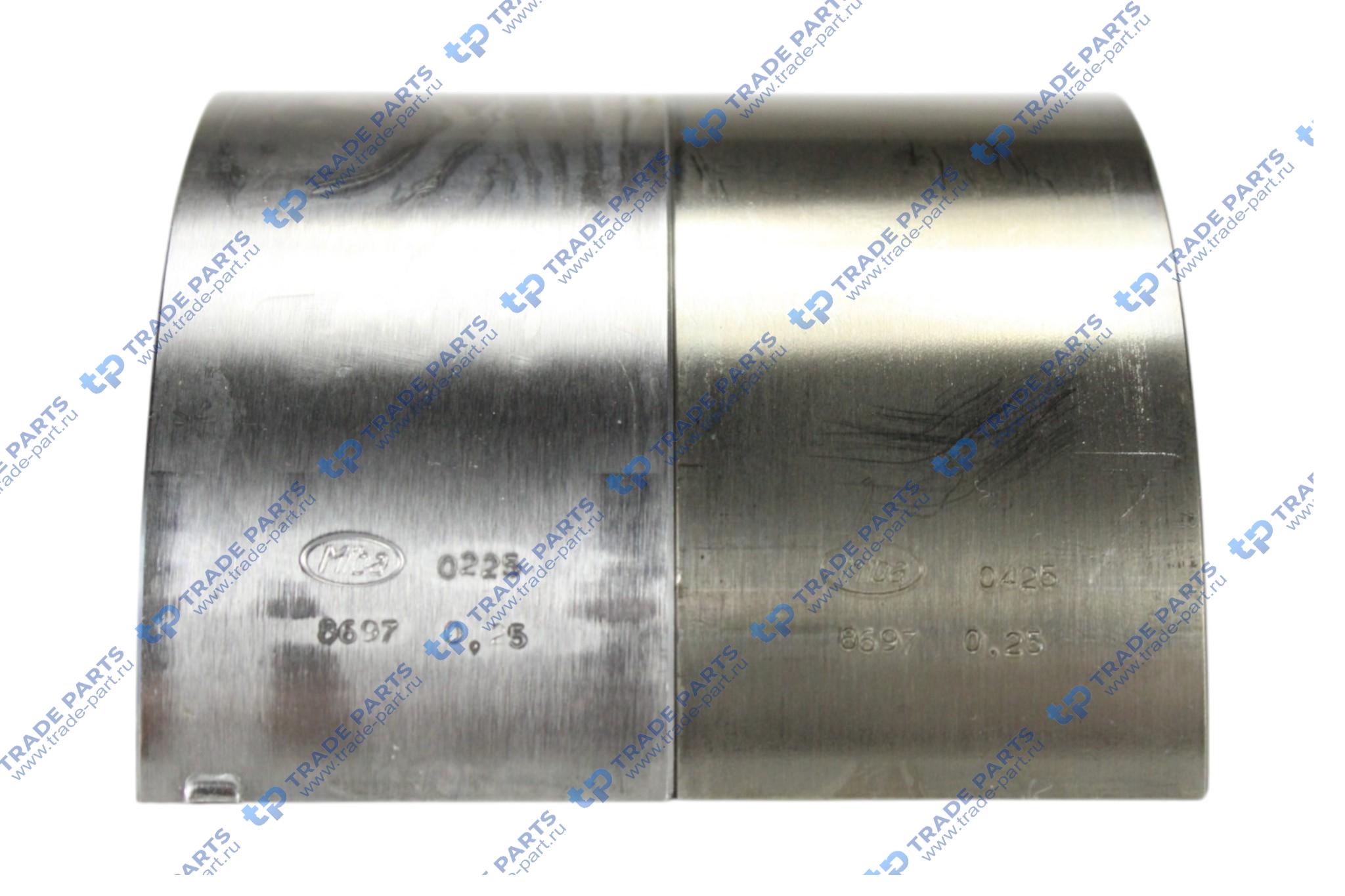 Реальная фотография вкладыши шатунные 0,25 на 1 шейку mb om 472/473