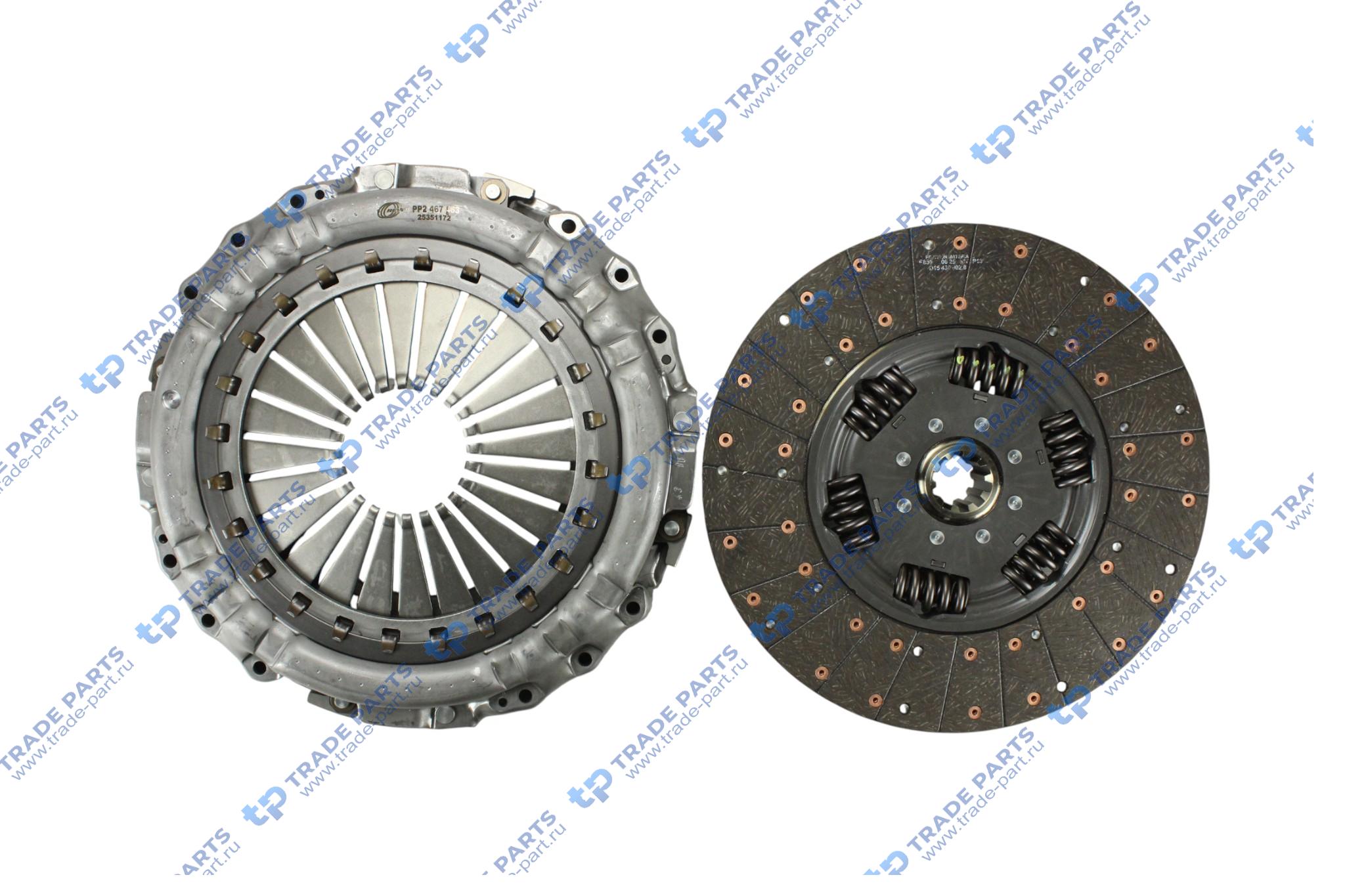 Реальная фотография комплект сцепления без выжимного d430 f max (euro 6) 500 cargo (euro 6)