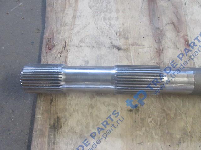 Реальная фотография полуось моста левая со шлицами блокировки faw j6 3250,3310,3250