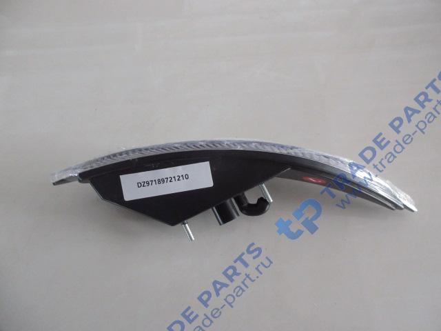 Реальная фотография фонарь на козырек x3000, белый, левый