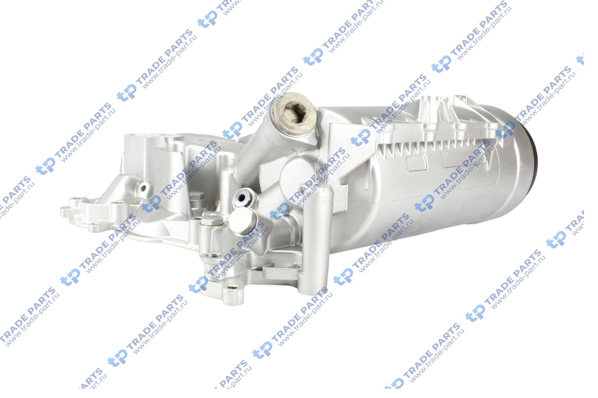 Реальная фотография корпус масляного радиатора mb om 501/502 la