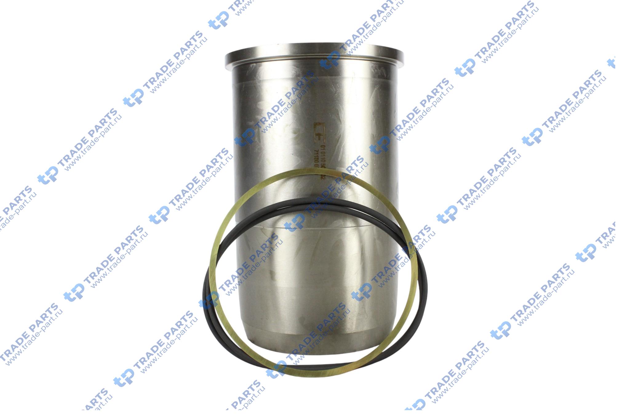 Реальная фотография гильза d130 a=150 c=164.1 l=258 h+f=10.12+1.1 с упл. кольц. mb om501/502la mb actros