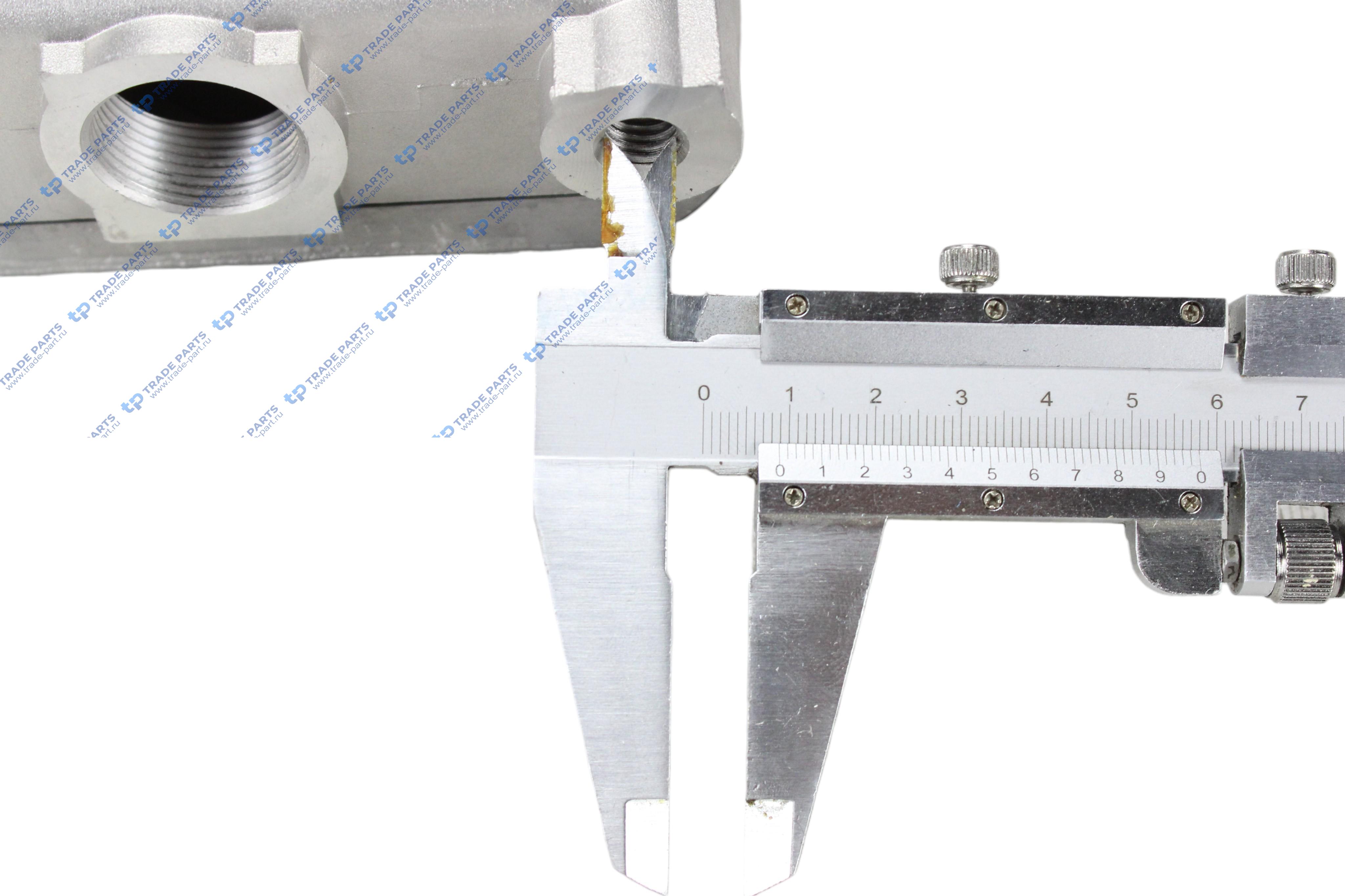 Реальная фотография головка компрессора mb actros (в сборе с клапанной плитой и прокладками)
