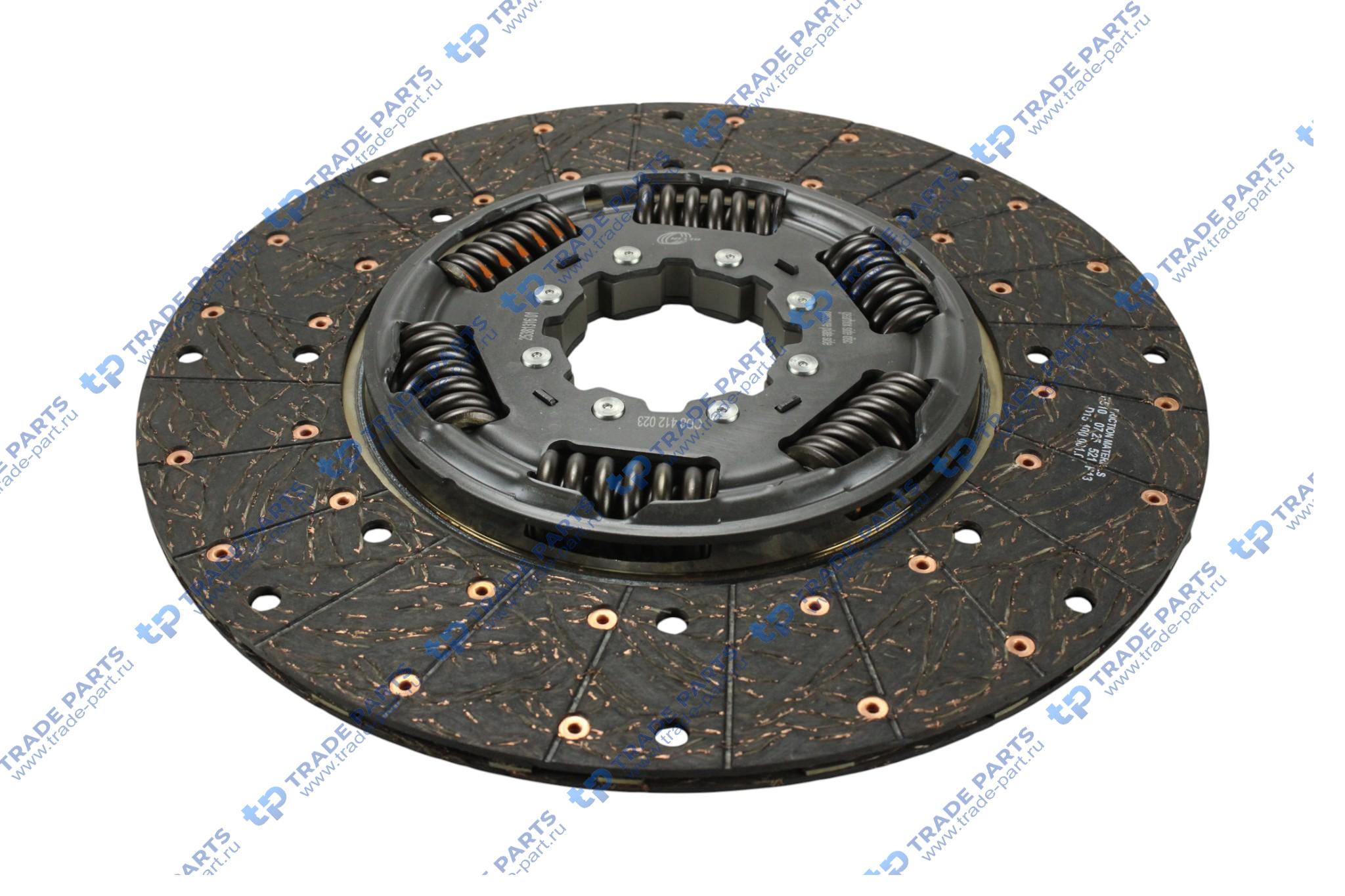 Реальная фотография диск сцепления без шлицов ford ecotorq 12,7 zf 16s2230 400 mm. twin disc