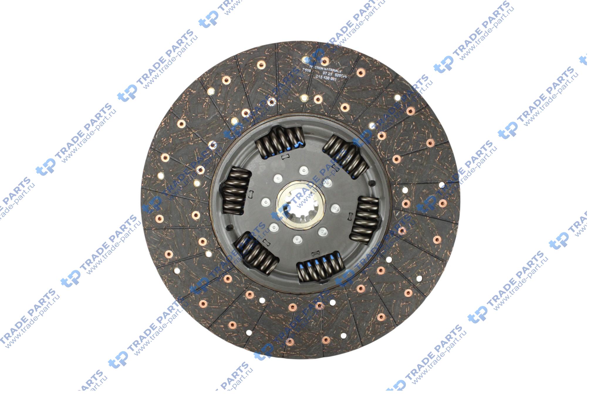 Реальная фотография диск сцепления ford cargo ecotorq 9,0 zf 9s1310 430 mm.