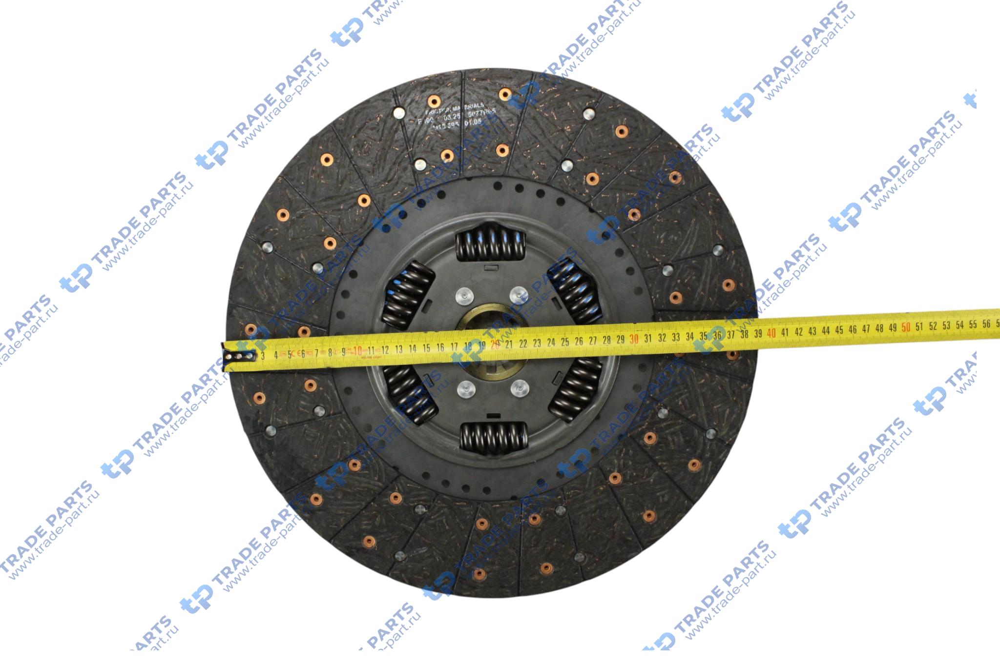 Реальная фотография комплект сцепления ford cargo ecotorq 7,3 zf 9s109 395 mm.