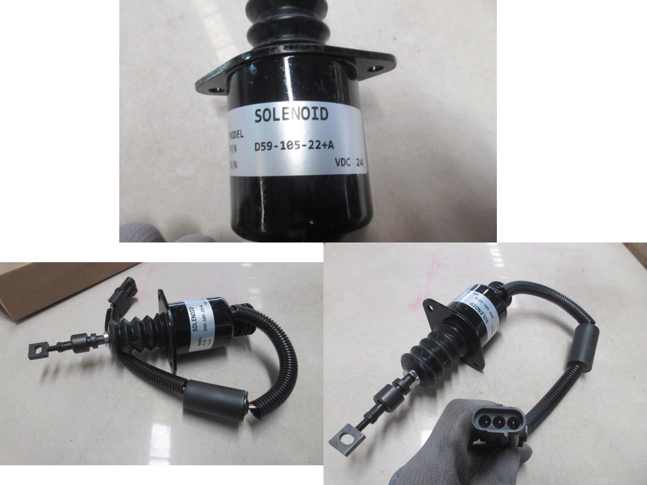 Клапан электромагнитный остановки двигателя D59-105-22+A