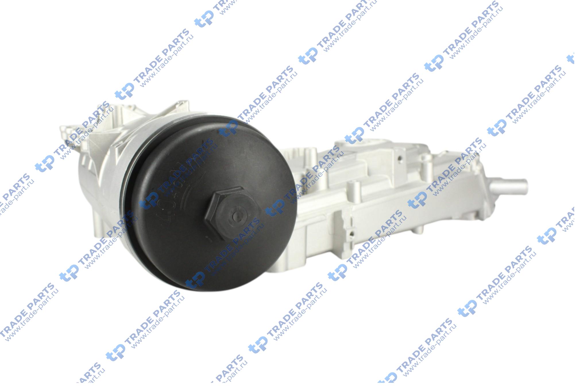 Реальная фотография корпус масляного радиатора mb om 501/502 la