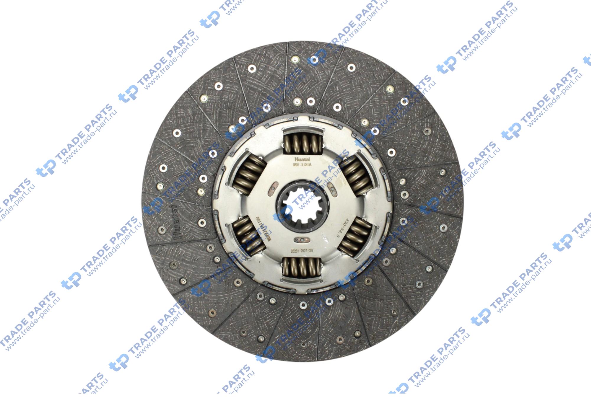 Реальная фотография диск сцепления d=430 втулка d=52.5, z=10 t5g huatai