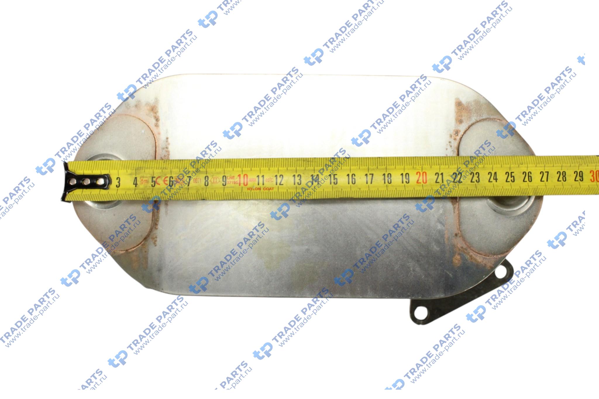 Реальная фотография радиатор масляный om471 l=292,s=175,h=83mm,13 ребер oeg