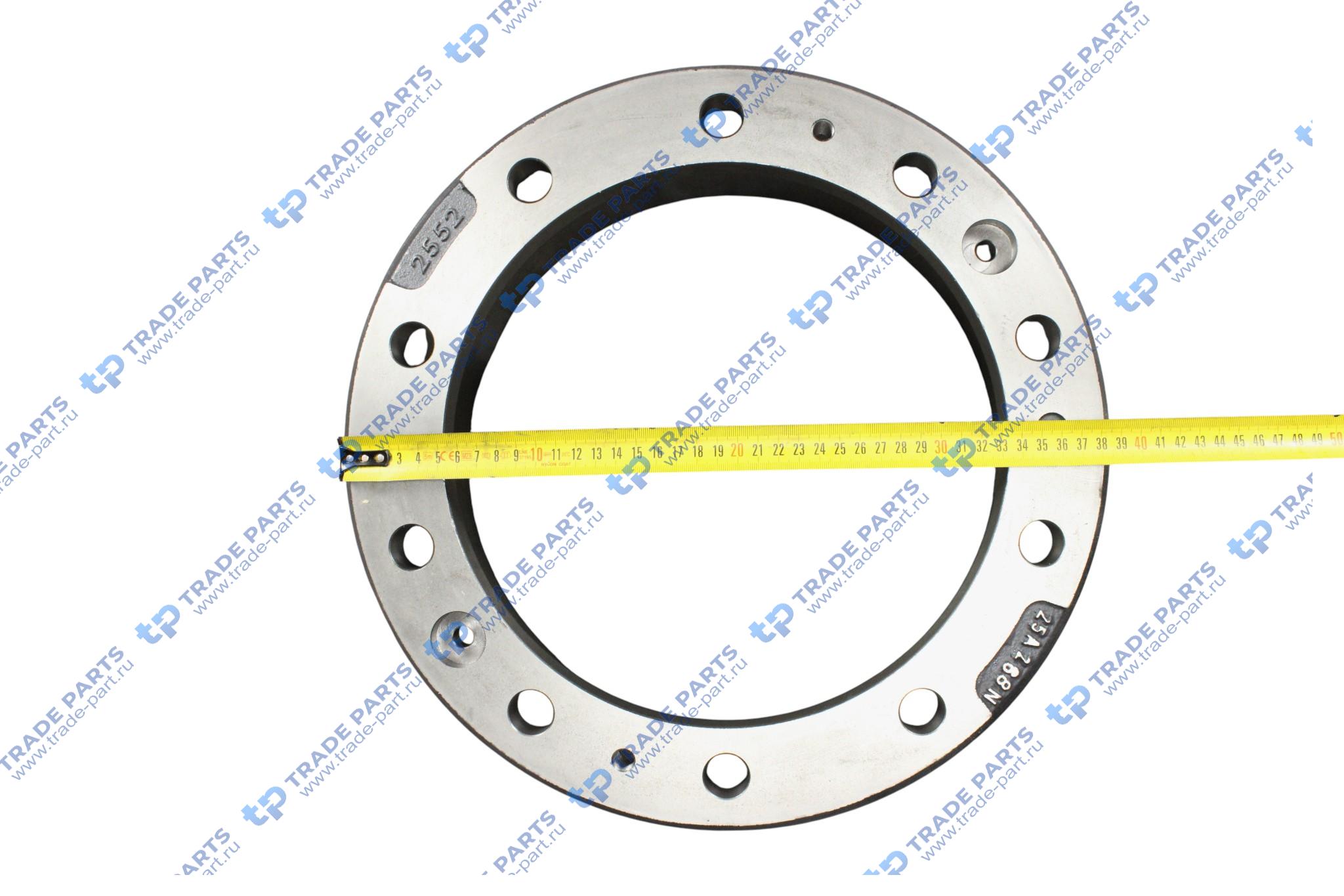 Реальная фотография барабан тормозной задний iveco trakker 410x213/285 h289.5 n10x23+2x12 пр-во турция