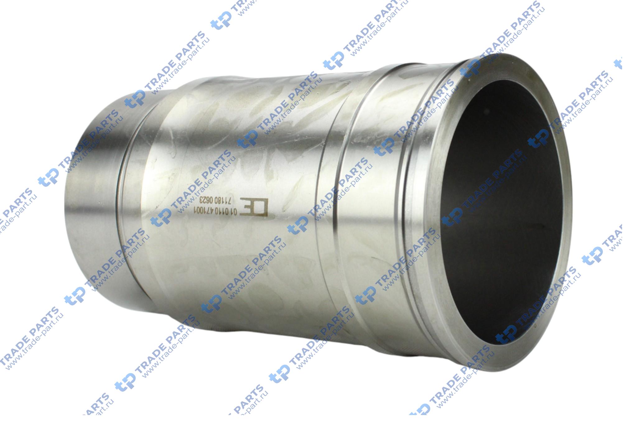 Реальная фотография гильза цилиндра a=142 c=159 l=257 h+f=9,95 (с упл. кольцами) mb om 471 la без огнеупорного кольца