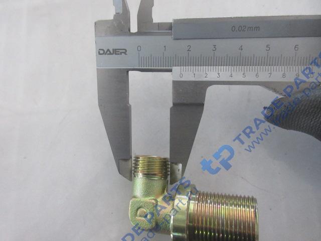 Реальная фотография фитинг на воздушный шланг угловой d8 howo t5g, sitrak c7h