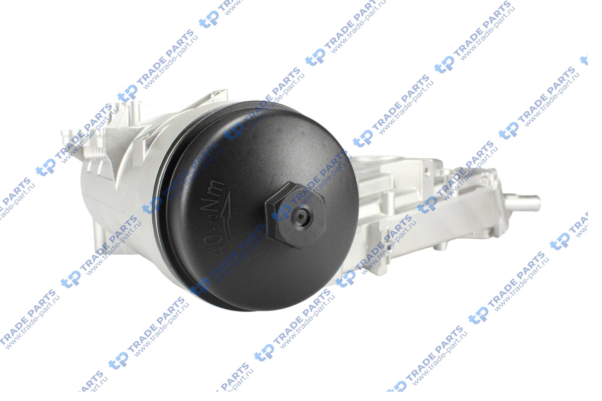 Реальная фотография корпус масляного радиатора mb om 501/502 la