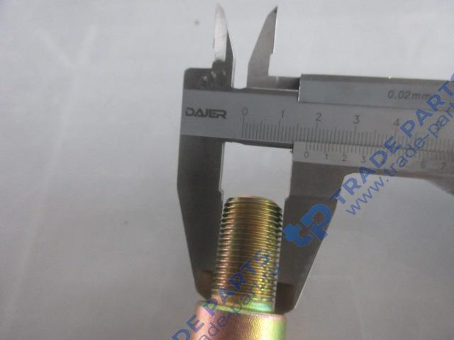 Реальная фотография палец рессоры передней (с резьбой) под цилиндр подъёма кабины howo t5g, tx 8x4, tx 6x4 качество о